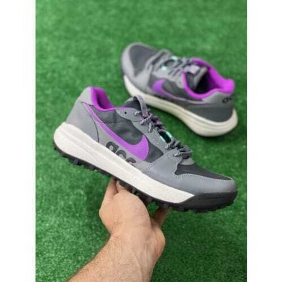 Nike ACG Lowcate Mens Casual Sportswear Shoes Gray Purple DX2256-002 NEW Multi - Picture 1 of 6